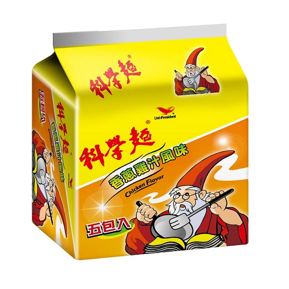 統一 科学麺 コンソメ味｜統一科學麵 鶏汁香葱｜5個パック｜40gx5