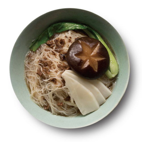 曽粉（ソウ・フン） しいたけエシャロット味 台湾汁なし/汁ビーフン｜曾粉 香菇肉燥（4個パック｜84gx4）全素