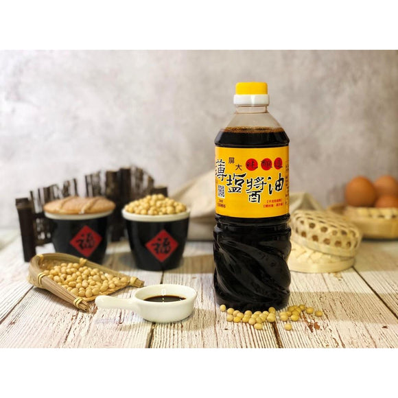 国立台湾屏東科技大学 減塩しょうゆ｜屏大薄鹽醬油 710ml