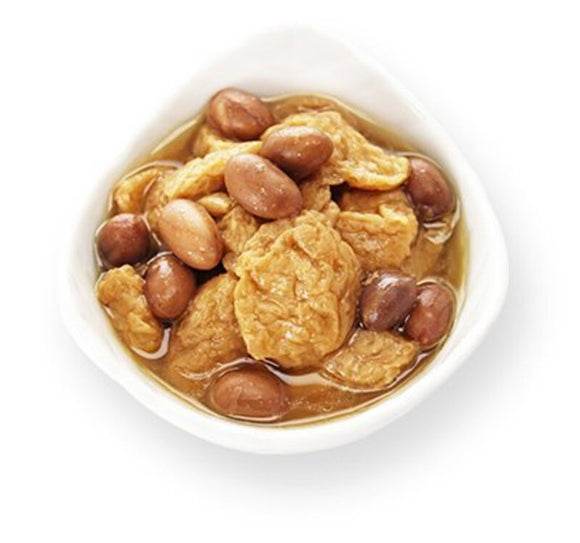 〈3缶セット〉青葉もちもち食感 湯葉の甘煮 落花生入り｜青葉Q彈花生麵筋｜170g x3