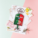 台湾名物・郵便ポスト Hi ニーハオ ワッペン ステッカー｜Hi你好 台灣郵筒 刺繡貼紙