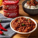 〈3缶セット〉新東陽 辛味豚肉そぼろ（辛口ルーロー飯・魯肉飯の具）缶詰め｜辣味肉醬 160gx3