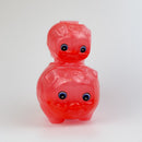 台湾の縁起物 子豚の貯金箱（小）｜カラー：ピンク・ブルー・ゴールド（半透明）｜古早味台灣豬公撲滿 半透明 紅・藍・金黃色