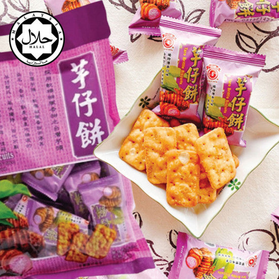 南投竹山名物 日香 タロイモクラッカー｜日香 芋仔餅｜300g 大容量・個包装