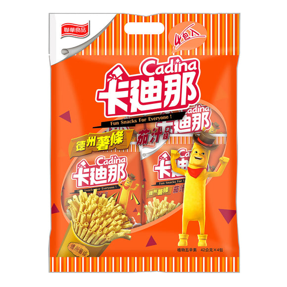 〈6点セット〉カディナ Cardina ポテトスティック トマト味｜卡迪那德州薯條 茄汁｜28gx6