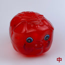 台湾の縁起物 子豚の貯金箱（中）｜カラー：レッド・ブルー・ゴールド（透明）｜古早味台灣豬公撲滿 透明 紅・藍・金黃色