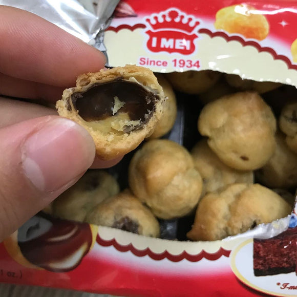 義美 ダークチョコパフ｜ダークチョコレートパイシュー｜義美小泡芙 黑可可 57gx3