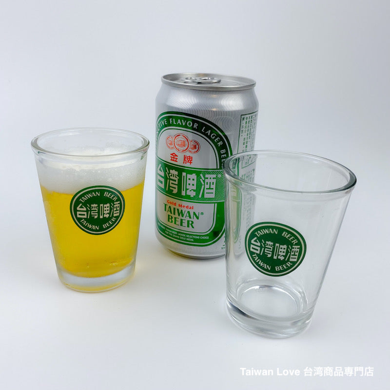 台湾ビール丸いロゴ入りビールグラス｜台灣啤酒LOGO啤酒杯｜143ml