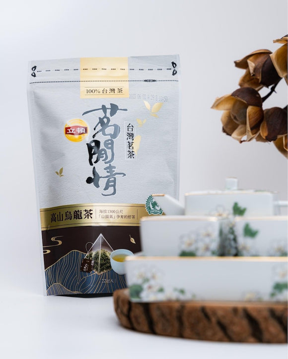 台湾リプトン 高山烏龍茶 三角ティーバッグ｜立頓 茗閒情 高山烏龍茶｜22バッグ入（2.8g/バッグ）