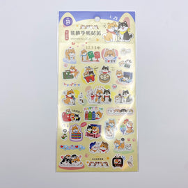 柴之助 台湾テーマ ステッカー NO.B （台湾製）｜柴之助 透明手帳貼紙