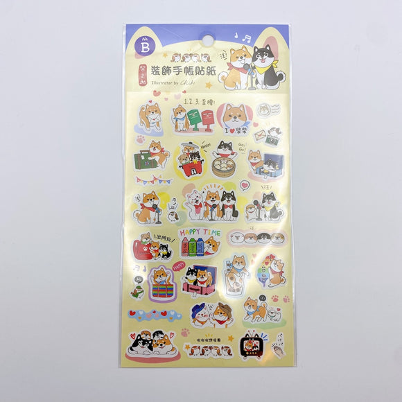 柴之助 台湾テーマ ステッカー NO.B （台湾製）｜柴之助 透明手帳貼紙