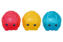 台湾の縁起物 子豚の貯金箱（中）｜カラー：ピンク・ブルー・ゴールド（半透明）｜古早味台灣豬公撲滿 半透明 紅・藍・金黃色