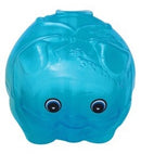 台湾の縁起物 子豚の貯金箱（中）｜カラー：ピンク・ブルー・ゴールド（半透明）｜古早味台灣豬公撲滿 半透明 紅・藍・金黃色