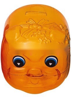 台湾の縁起物 子豚の貯金箱（中）｜カラー：レッド・ブルー・ゴールド（透明）｜古早味台灣豬公撲滿 透明 紅・藍・金黃色