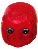 台湾の縁起物 子豚の貯金箱（大）｜カラー：レッド・ブルー・ゴールド（透明）｜古早味台灣豬公撲滿 透明 紅・藍・金黃色