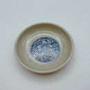 台湾レトロ メラミン製 豆皿（醤油皿）花柄｜台灣路邊攤用 美耐皿醬油碟 藍花紋