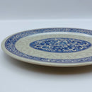 台湾レトロ メラミン製 冷菜用楕円皿 花柄｜台灣路邊攤用 美耐皿腰只盤 藍花紋