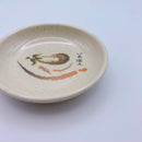 台湾レトロ メラミン製 豆皿（醤油皿）いちばん文字・なす柄｜台灣路邊攤用 美耐皿醬油碟 一番平假名・茄子