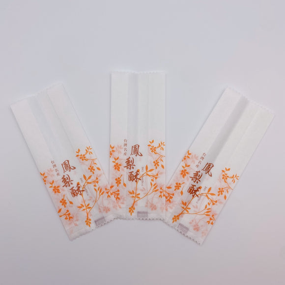 台湾 パイナップルケーキ専用 ラッピング袋 10枚セット｜台灣 鳳梨酥袋（台灣名產・鳳梨酥）  10個入