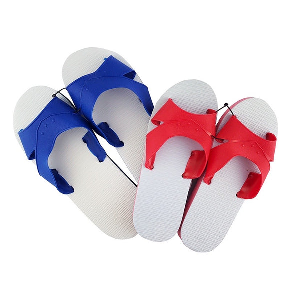 台湾 馴染みの青白サンダル（赤）サイズ：9.5・10・10.5号｜台灣 藍白拖（紅）