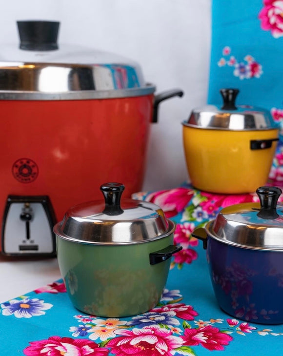 ミニクッカー 電鍋型蓋付き碗 電鍋ミニチュア ミニ電鍋｜緑