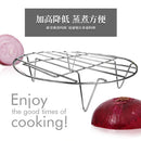 電鍋便利道具 ステンレス製 蒸しスタンド 直径25cm（普通タイプ／長足タイプ）｜蒸しラック｜不鏽鋼蒸架