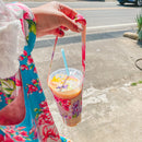 Hakka Rainy 客家花布 ドリンクホルダー｜花布手提杯套｜台湾花布