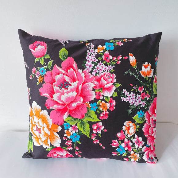 Hakka Rainy 客家花布 クッションカバー｜花布信封抱枕套｜台湾花布