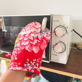 Hakka Rainy 客家花布 キッチンミトン（オーブンミット）｜花布耐熱手套｜台湾花布