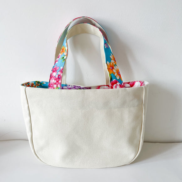 Hakka Rainy 客家花布 ランチバッグ（トートバッグ）｜午餐便當袋（小帆布手提包）｜台湾花布