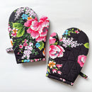 Hakka Rainy 客家花布 キッチンミトン（オーブンミット）｜花布耐熱手套｜台湾花布