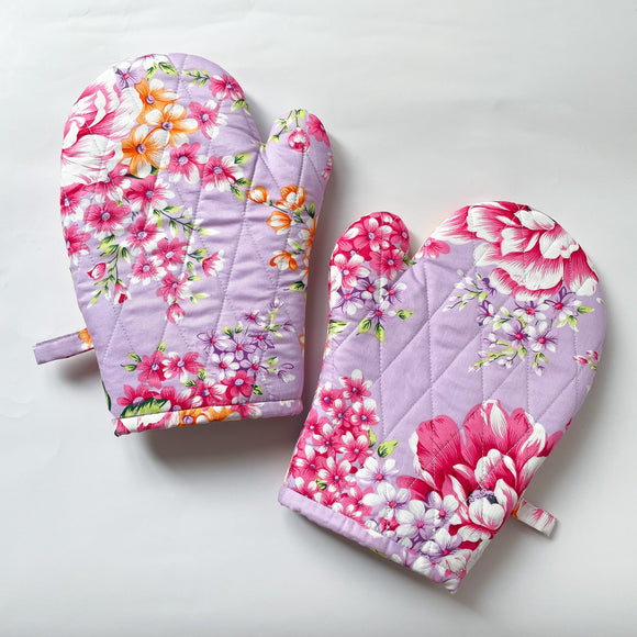 Hakka Rainy 客家花布 キッチンミトン（オーブンミット）｜花布耐熱手套｜台湾花布