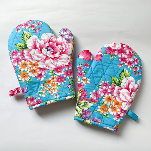 Hakka Rainy 客家花布 キッチンミトン（オーブンミット）｜花布耐熱手套｜台湾花布