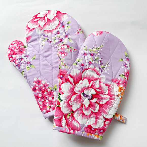 Hakka Rainy 客家花布 キッチンミトン（オーブンミット）｜花布耐熱手套｜台湾花布