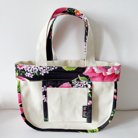 Hakka Rainy 客家花布 ランチバッグ（トートバッグ）｜午餐便當袋（小帆布手提包）｜台湾花布