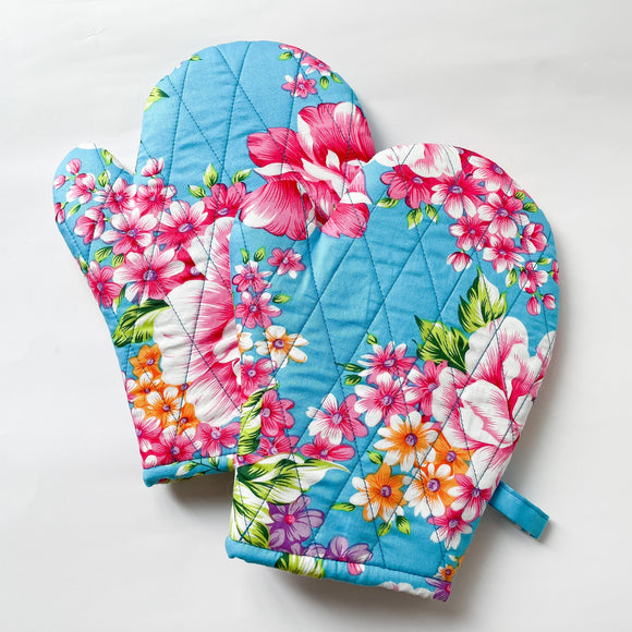 Hakka Rainy 客家花布 キッチンミトン（オーブンミット）｜花布耐熱手套｜台湾花布