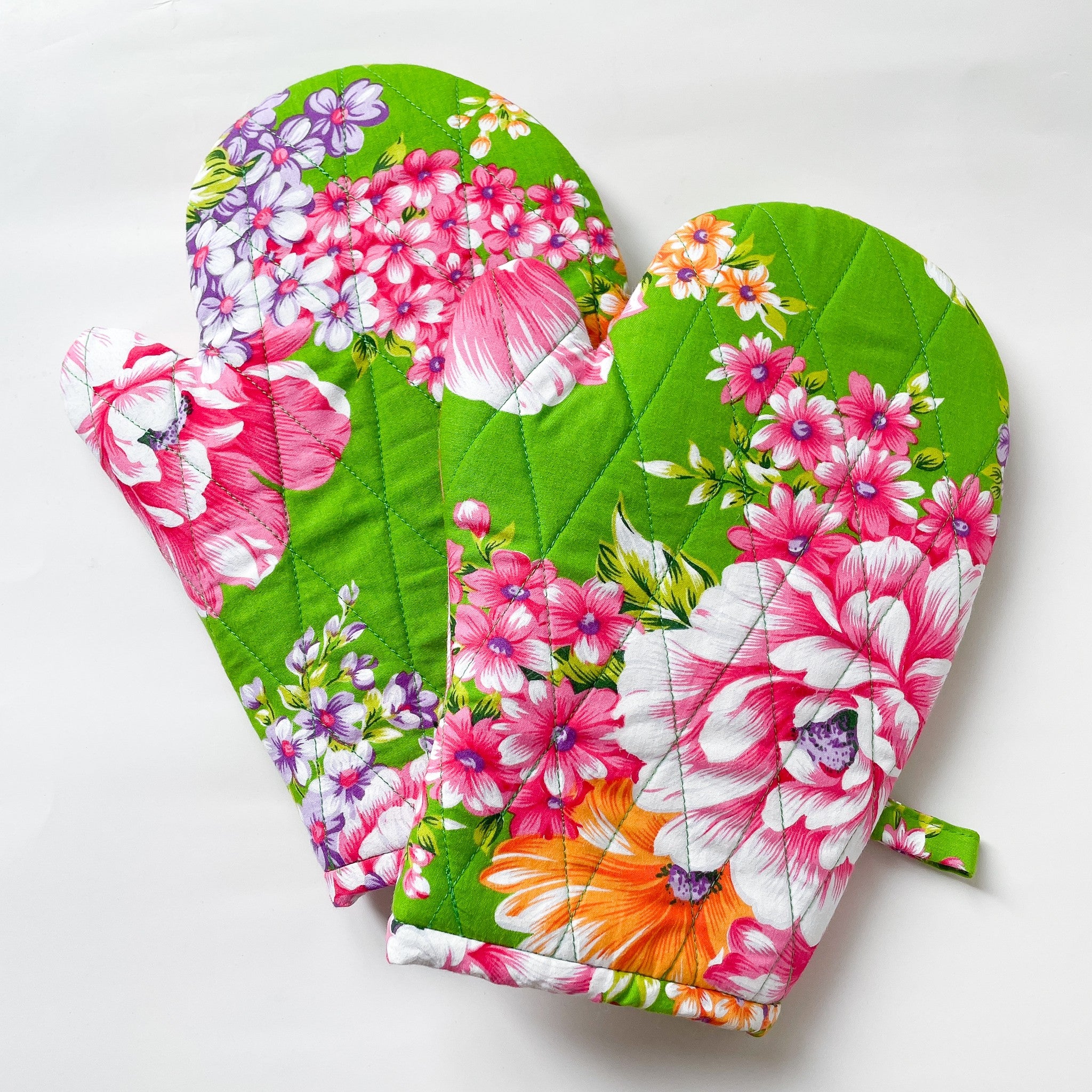 Hakka Rainy 客家花布 キッチンミトン（オーブンミット）｜花布耐熱