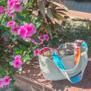 Hakka Rainy 客家花布 ランチバッグ（トートバッグ）｜午餐便當袋（小帆布手提包）｜台湾花布