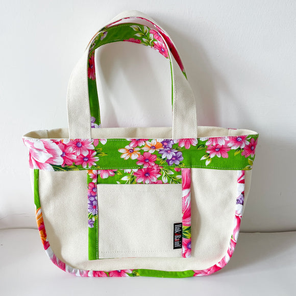 Hakka Rainy 客家花布 ランチバッグ（トートバッグ）｜午餐便當袋（小帆布手提包）｜台湾花布