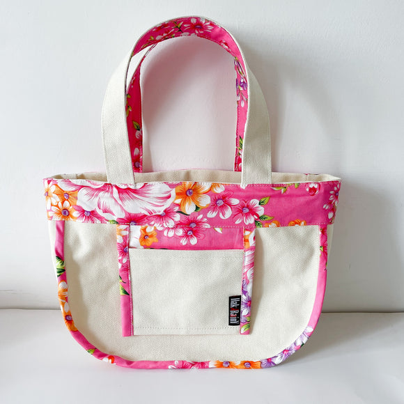 Hakka Rainy 客家花布 ランチバッグ（トートバッグ）｜午餐便當袋（小帆布手提包）｜台湾花布