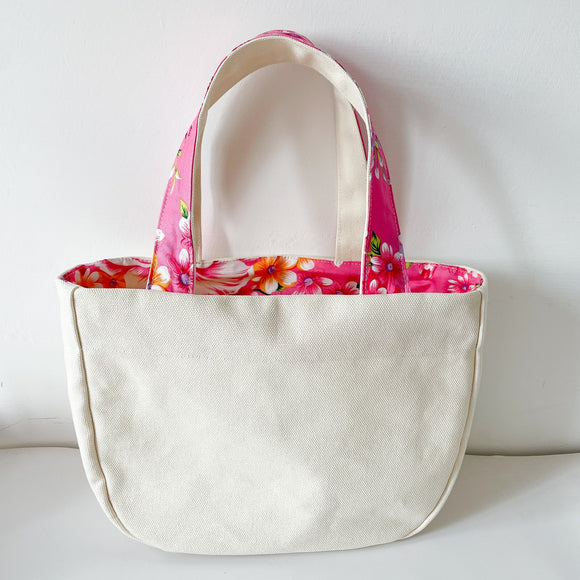 Hakka Rainy 客家花布 ランチバッグ（トートバッグ）｜午餐便當袋（小帆布手提包）｜台湾花布