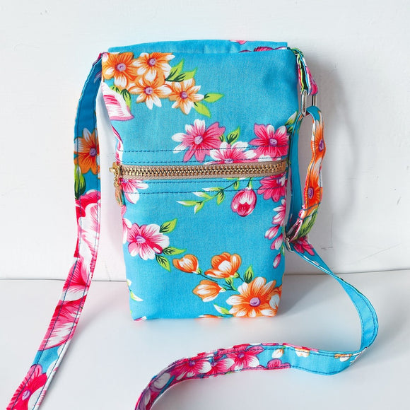 Hakka Rainy 客家花布 スマホショルダーバッグ（サコッシュ）｜手機肩背包｜台湾花布
