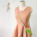 Hakka Rainy 客家花布 スマホショルダーバッグ（サコッシュ）｜手機肩背包｜台湾花布