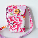 Hakka Rainy 客家花布 スマホショルダーバッグ（サコッシュ）｜手機肩背包｜台湾花布