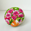 Hakka Rainy 客家花布 ラウンドポーチ（コインケース）｜圓形拉鍊零錢包｜台湾花布