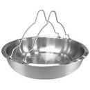 316ステンレス製 手提蒸皿 重ね鍋 手提蒸盤 22cm（浅いタイプ/深いタイプ）