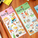 台湾 台北の街景色 ハンドメイド 立体ステッカー （台湾製）｜漫遊台灣 在台北都會的一隅 台北街景 立體貼紙 手工貼