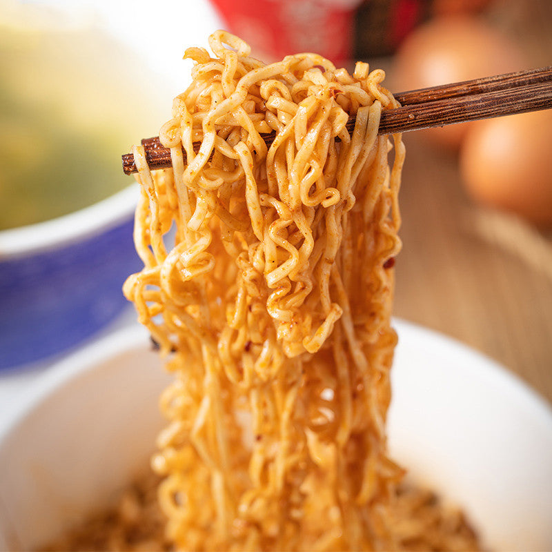 維力 大乾麺 ピリ辛タンタン ジャージャー麺（焼そば）スープ付き｜ 維力 大乾麵 紅油擔擔風味 ｜5個パック｜100gx5