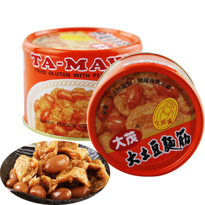 大茂 TAMAO もちもち食感 湯葉の甘煮 落花生入り｜大茂 大土豆麵筋 170gx3缶