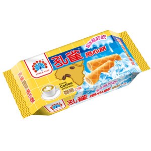 孔雀 ワッフルロール コーヒー味｜孔雀捲心餅 咖啡口味｜3パック入 63gx3